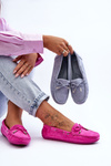 Women's Suede Moccasins Pink Si Passione