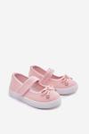 Children's ballet flats with bow pink Amirinas