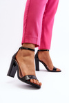 Black Sandals With Heel Thakko