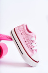 Children's Sneakers With Lace Pink Roly-Poly