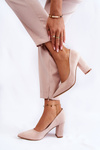 Classic Suede Pumps On A Heel Beige Kendra