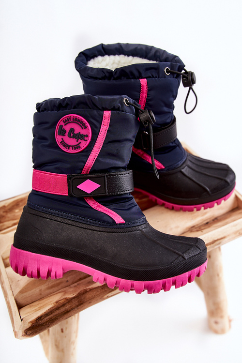 Children's warm snow boots Lee Cooper LCJ-21-44-0522 Fuchsia
