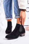 Women’s Classic Chelsea Boots Suede Black Walker
