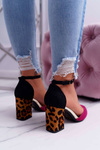 Women's Leopard Stiletto pumps Fuchsia Ferri