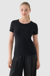 Women's T-Shirt With Print 4F Black 4FWMM00TTSHF1846-20S