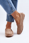 Women's Openwork Moccasins Beige Rasirna