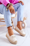 Classic Espadrilles On The Platform Beige Julianne
