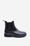 Women's Slip-On Matte Galoshes Black Helinca