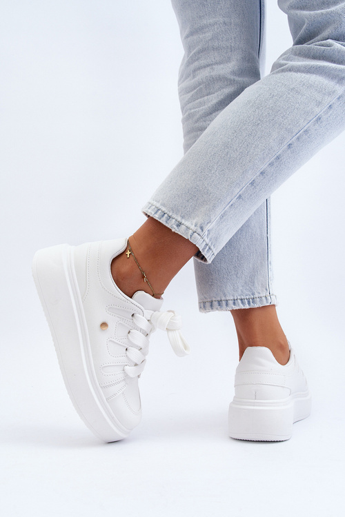 Women's Platform Sneakers White Asylia