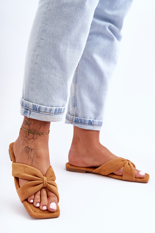 Women's Velvet Slippers Camel Vanilla Sky