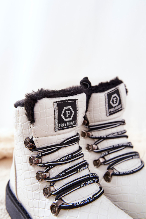 Children's fleece-lined boots White Doreen
