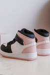 Kids' High Sports Shoes White-Pink Teredite 
