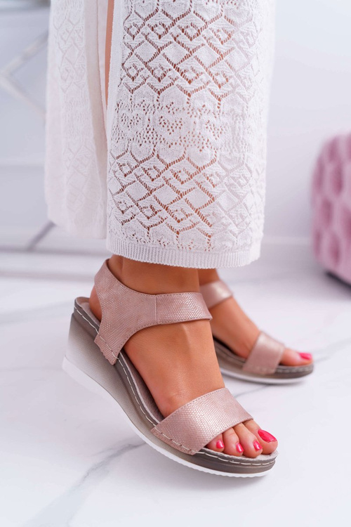 Women's Rose Gold Gerdro Anchor Sandals