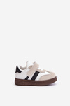 Dziecięce Sneakersy Zapinane Na Rzep Białe Tromella 