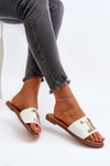 Women's White Sandals with Decoration Ollavia