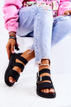 Sandals Buckle Black Reese's