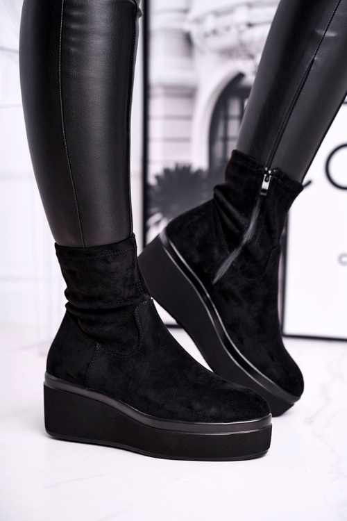 Women's Boots Suede Sergio Leone BT730 Black