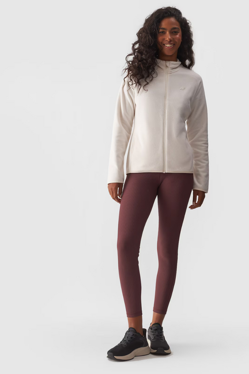 Women's Regular Polar With Collar 4F Cream 4FWMM00TFLEF294-12S