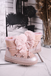 Children's Snow Boots With Fur Light Pink Minnie Mouse