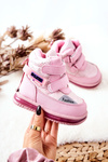 Ocieplane Śniegowce Botki Na Suwak Różowe Hesiera