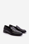 Men's Leather Loafers Zazoo 1570/1 Black