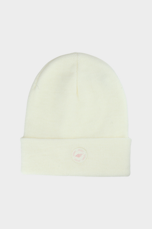 Children's Winter Hat 4F Cream 4FJWAW24ACAPU444-12S
