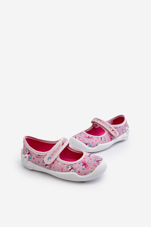 Children's Slippers Ballerinas Butterflies Befado 114X523 Pink