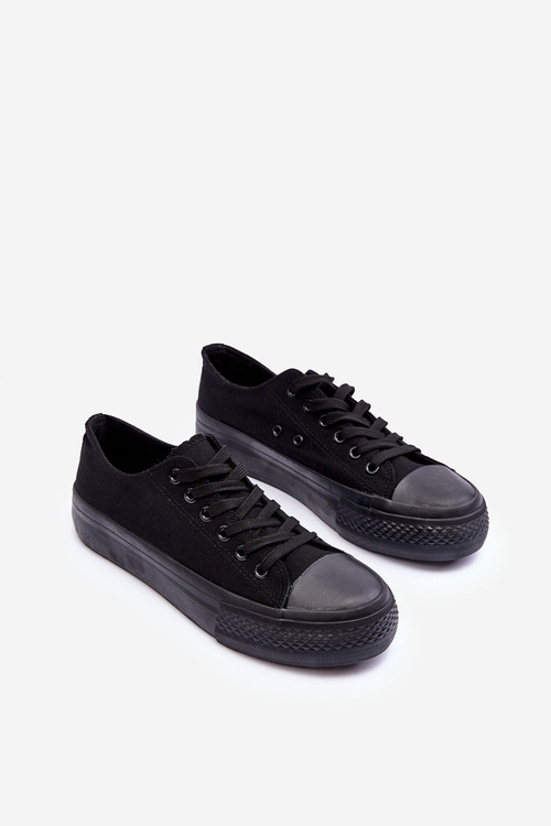 Low Classic Sneakers on Platform Black Jazlyn