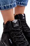 Botki Trapery Damskie Sznurowane Ocieplane Czarne Lee Cooper LCJ-23-44-1976L