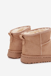Children's Youth Snow Boots Lined with Fur Beige Mireya