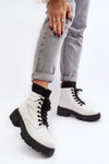 Women's boots with black and white scarf Rivella