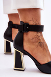 Elegant High Heel Sandals Black Sorel