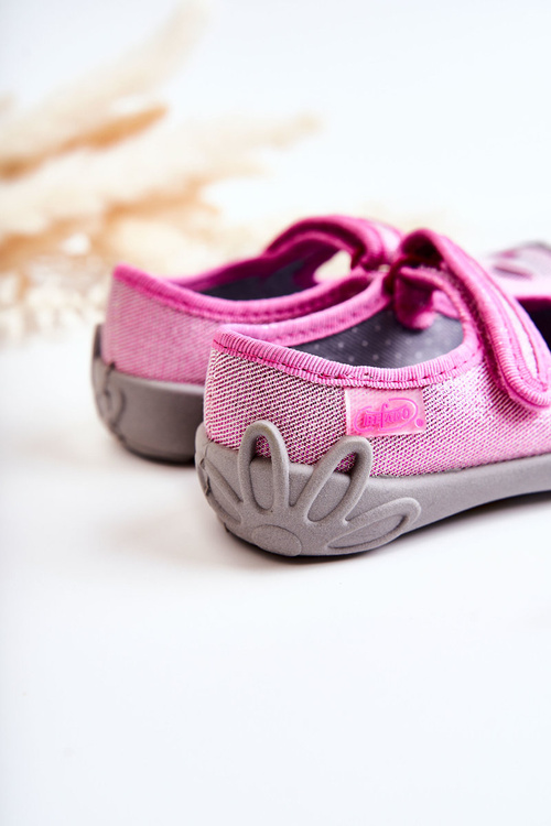 Flip-flops Ballerinas Befado Cats 114X451 Pink-Grey