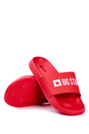 Classic Men's Slides Big Star Red Eco Leather GG174932