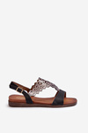 Flat Women's Sandals Sergio Leone SK070H Black