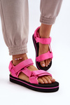Sandały Damskie Platforma Fuksja Lee Cooper LCW-24-05-2750 Fuksja