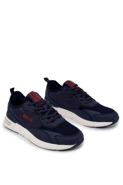 Sportowe Buty Sneakersy Męskie Granatowe Big Star JJ174293