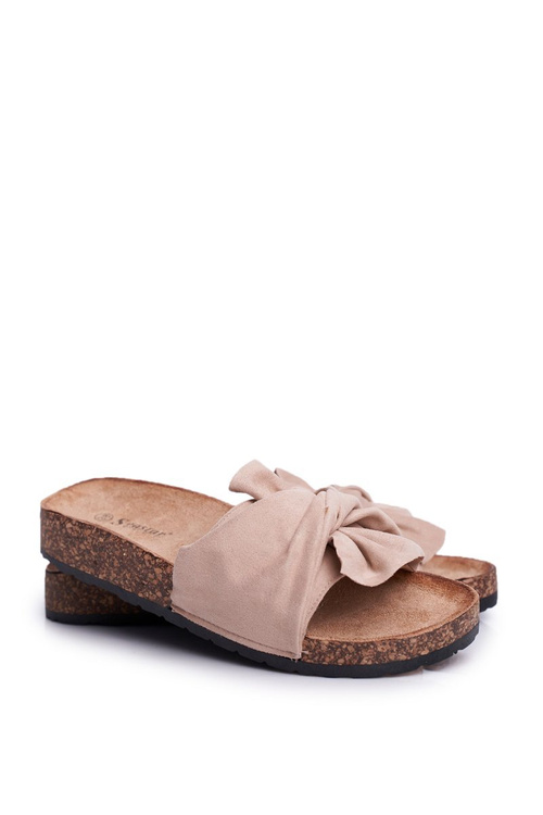 Women's Cork Flip Flops Docked Beige Felis