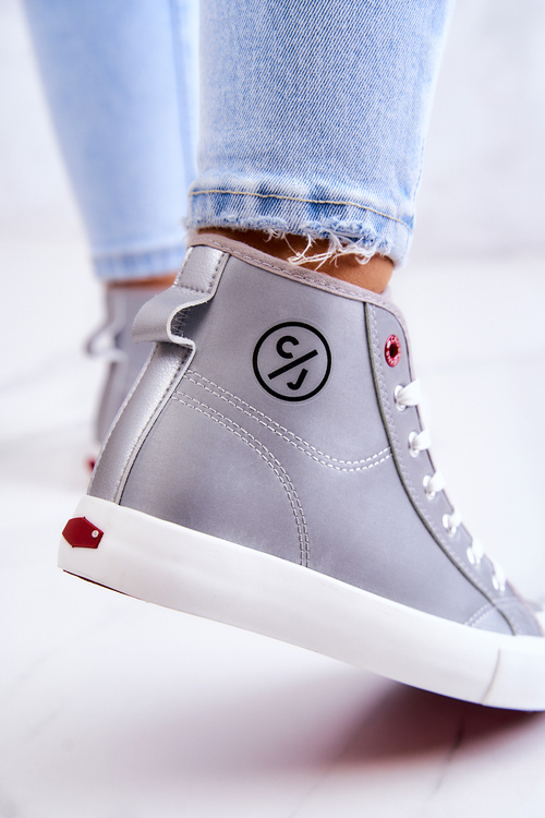 Women's High Sneakers Cross Jeans JJ2R4057C Grey