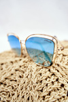 Women's Sunglasses Prius PRE-31 Gold Blue Mirror