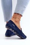 Women's Black Faux Suede Moccasins Amrutia