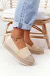 Espadrilles On A Straw Platform S.Barski Beige