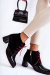 Women's Boots On Low Heel Black Ebba