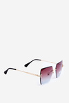 Women's Sunglasses with Gradient Lenses UV400 Gold-Brown