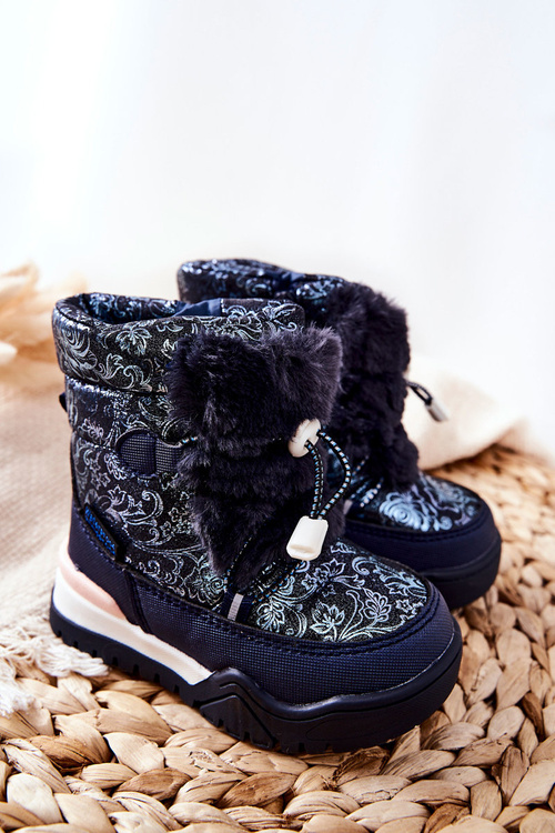 Children's Insulated Snow Boots Navy Dessa
