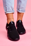 Buty Sportowe Platforma Big Star Czarne FF274955