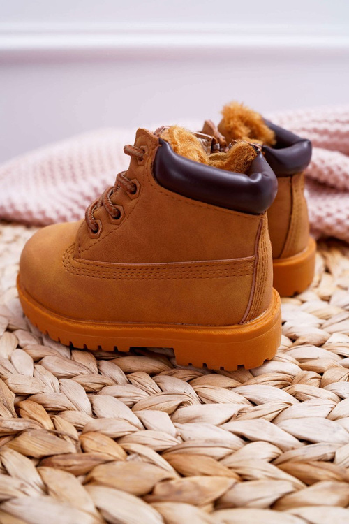 Children's Warmed Trappers Boots Camel Dexter