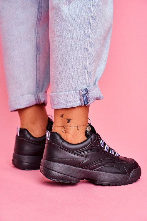 Women's Sports Shoes Sneakers Black Boston