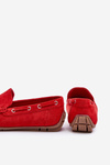 Men's Suede Slip-On Moccasins Red Rayan