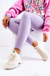 Sneakersy Buty Sportowe Skarpetkowe Jasnobeżowe Nolene